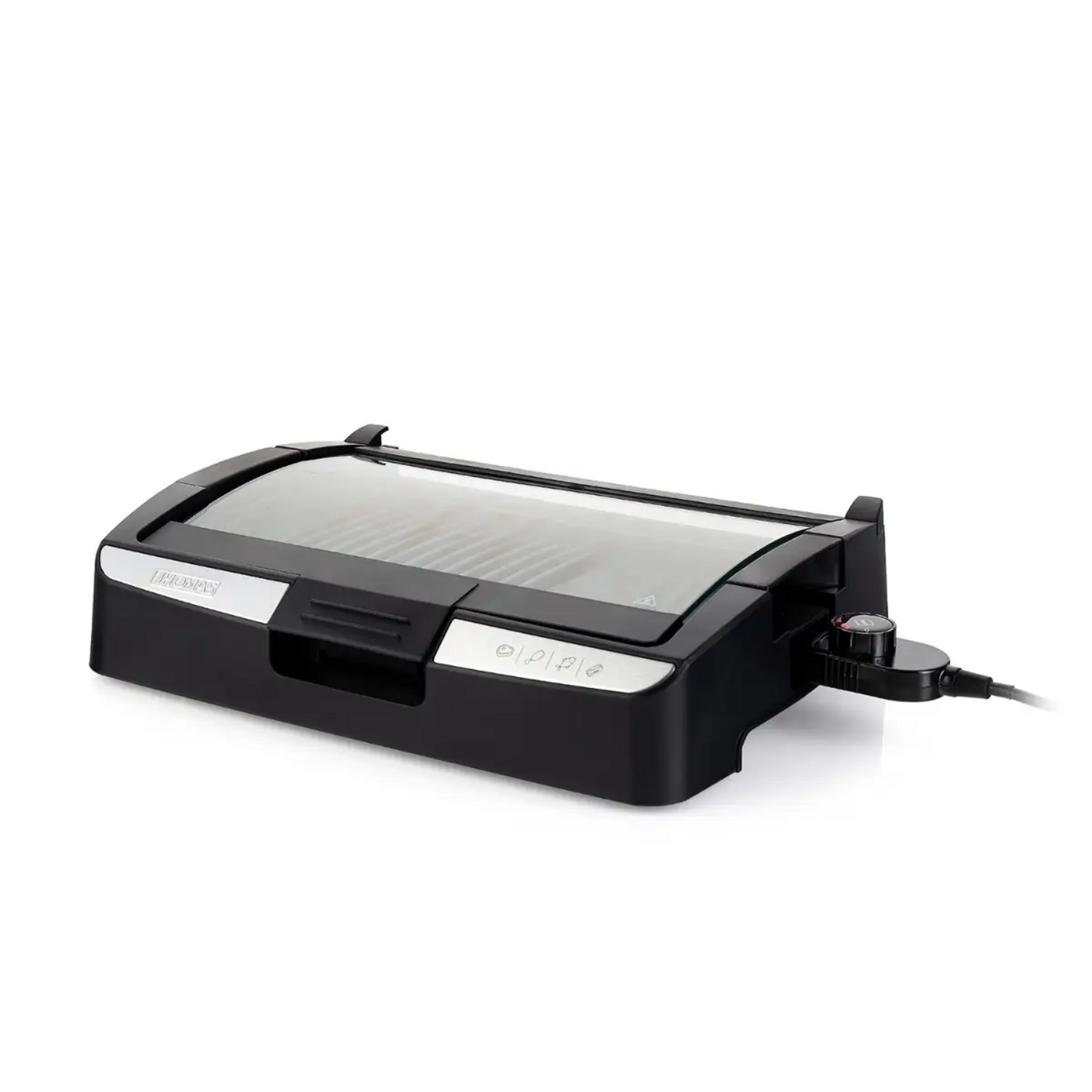 Parrilla Electr Thomas TH-224 1500W 225C Tapa Limpieza Fácil