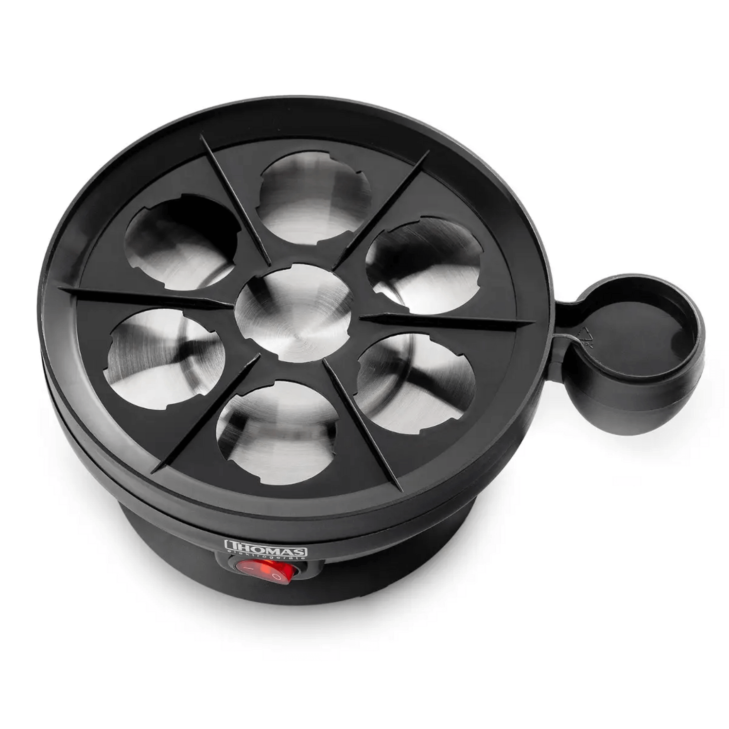 Cocedor de Huevos Thomas TH-80 7 Gallina 19 Codorniz Vapor, diseño moderno para cocinar huevos al vapor.