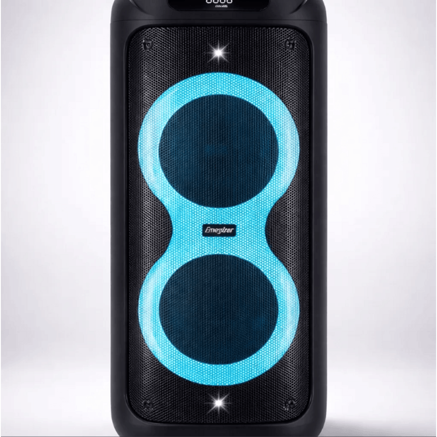 Torre de Sonido Karaoke Energizer Titan Box BTS536 con luces LED y potentes altavoces.