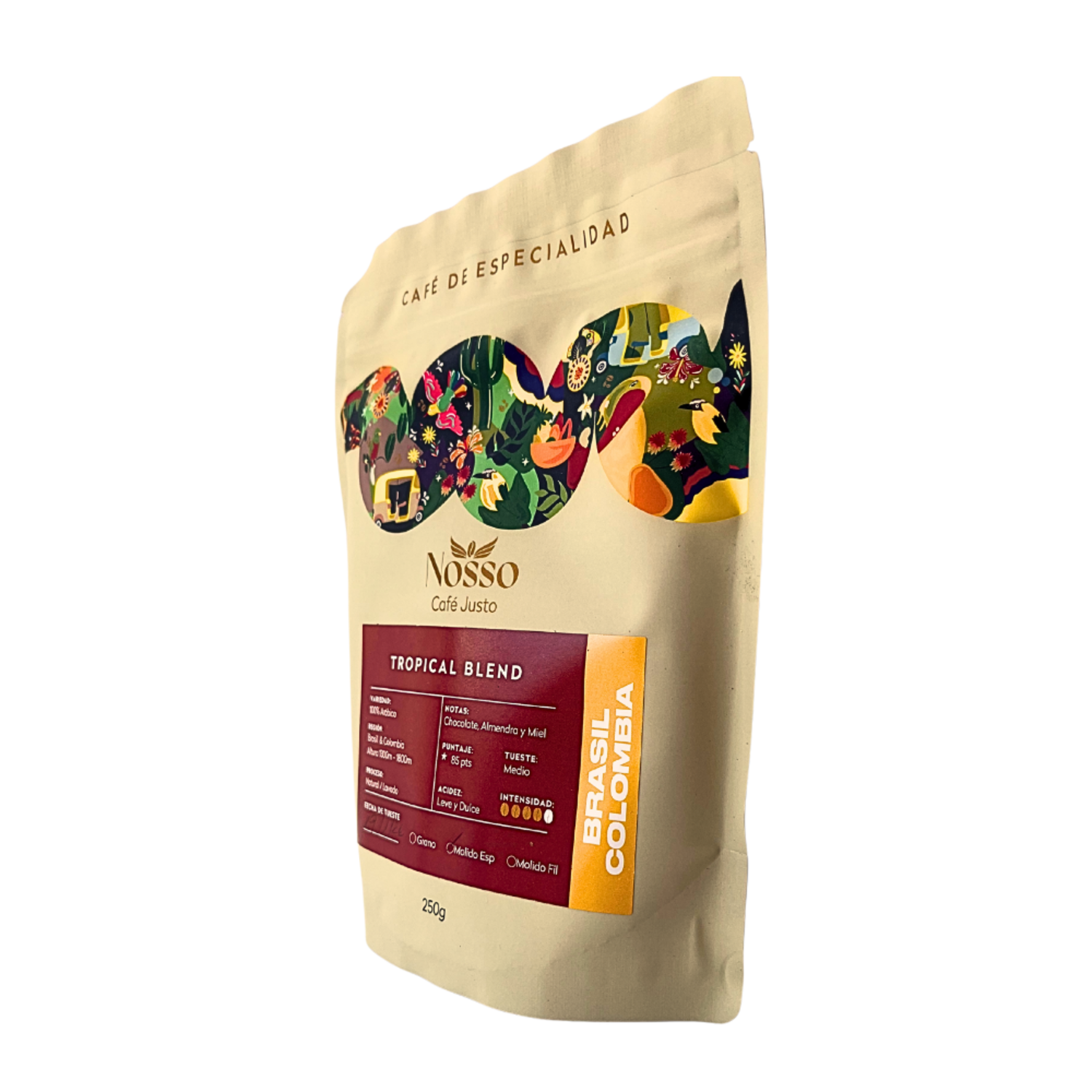 Cafe Molido Nosso Cafe Justo Tropical Blend 250g