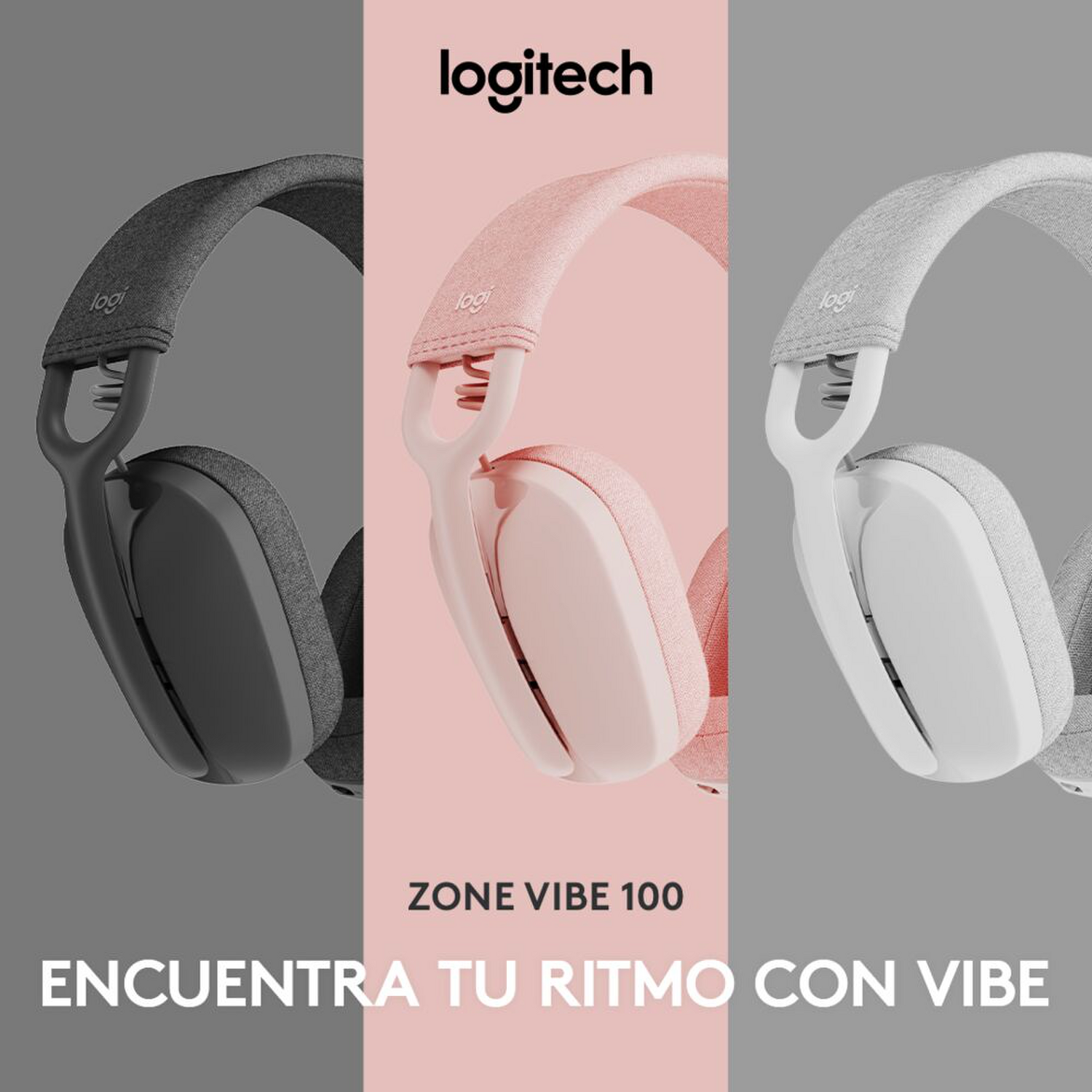 Audifono Logitech Zone Vibe 100 Blanco 981-001218