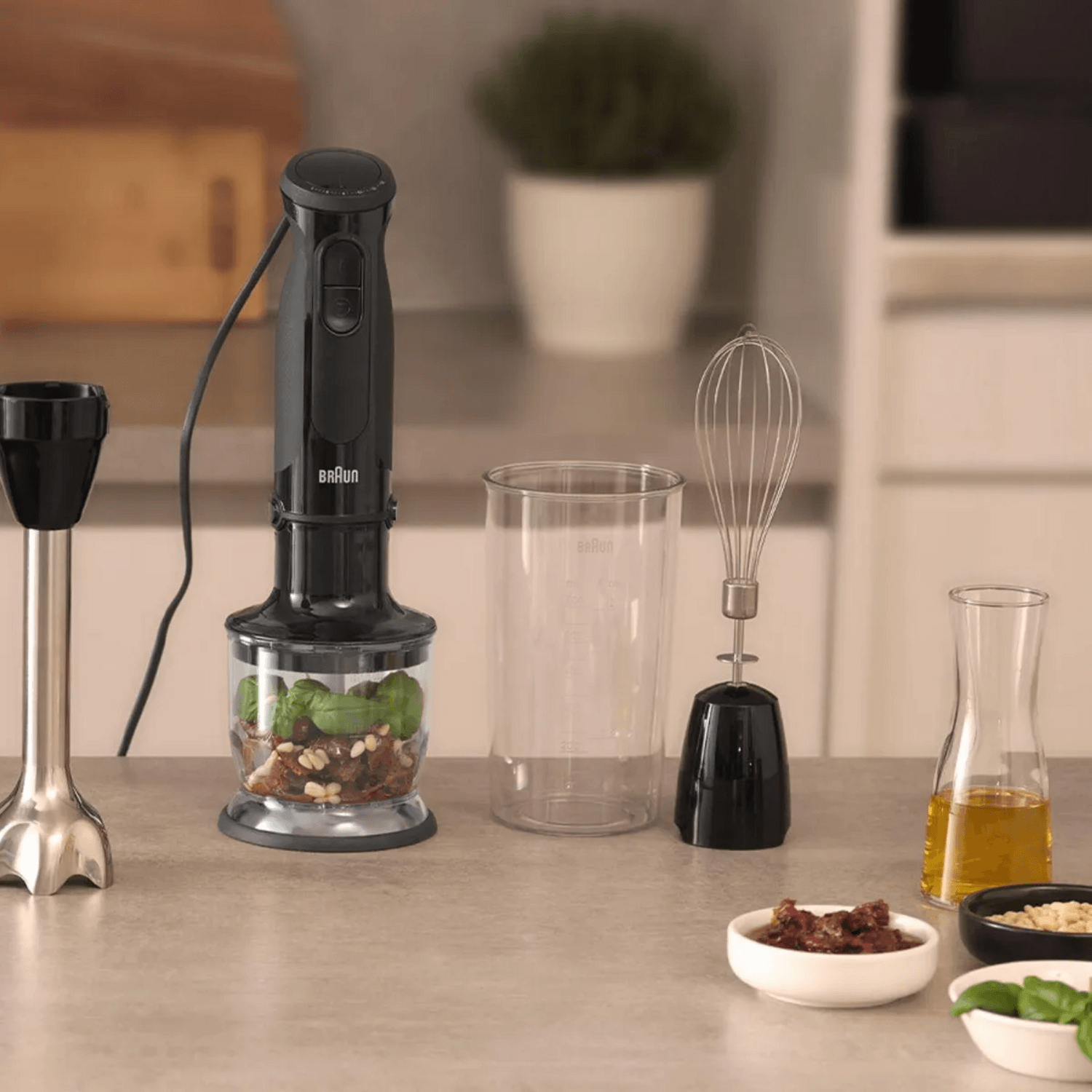 Minipimer Braun MultiQuick 5 1000W 21 Vel Picadora